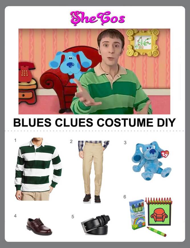 Diy To Make A Steve Blues Clues Costume Shecos Blog