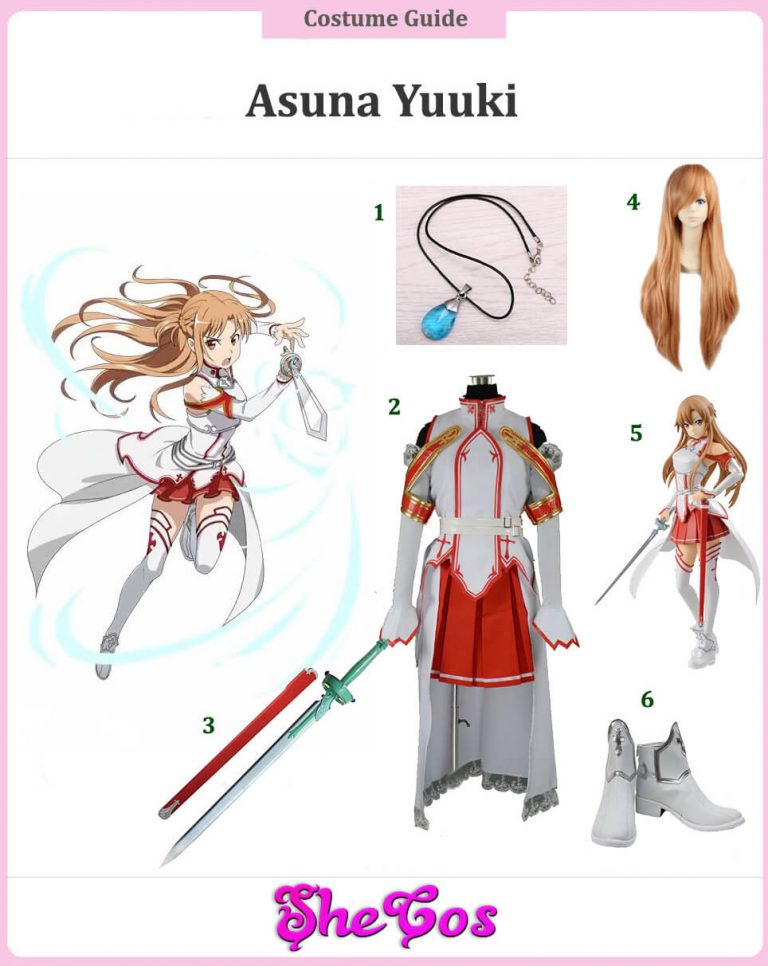 How to cosplay Asuna Yuuki Of Sword Art Online | SheCos Blog