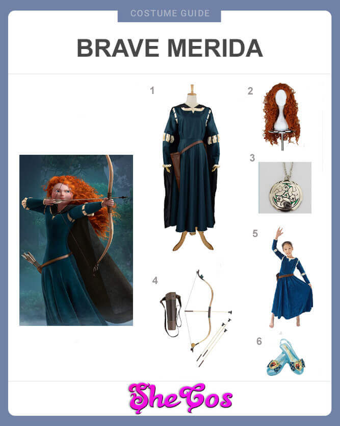 brave merida clothes