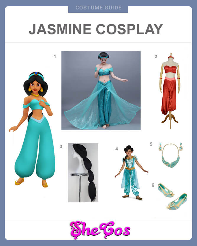 Costume Ideas for Jasmine and Aladdin of Movie Aladdin | SheCos Blog