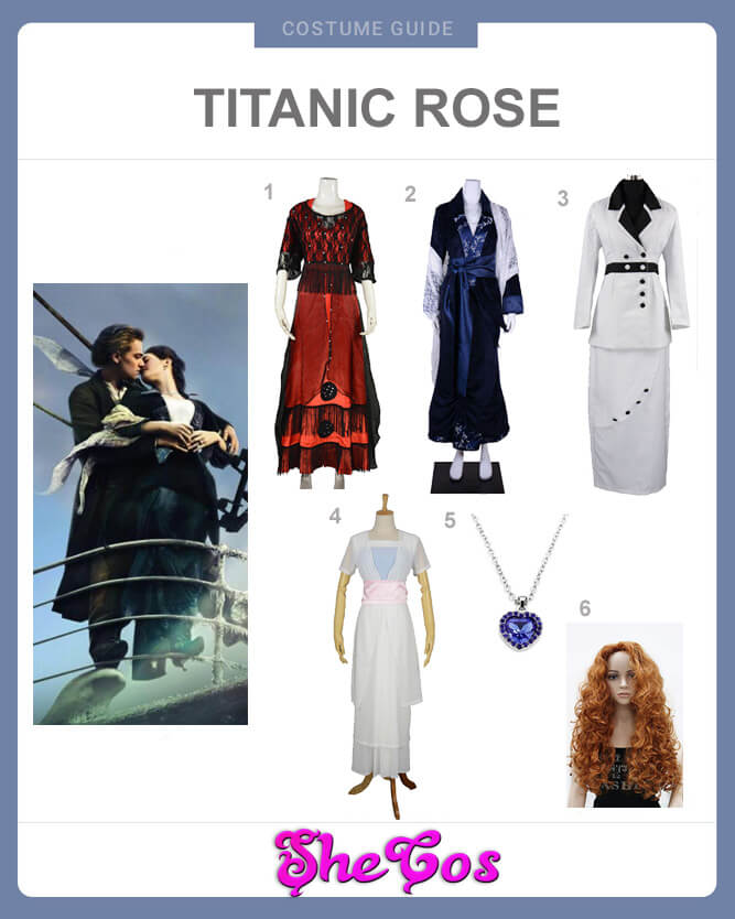titanic rose clothes