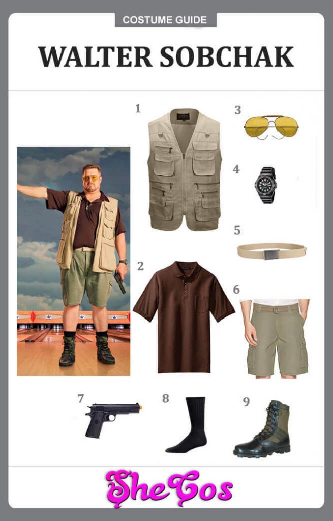 How to Get Walter Sobchak Costume of The Big Lebowski | SheCos Blog