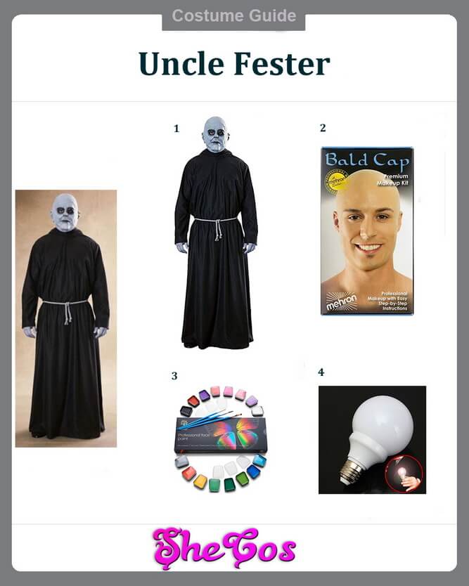 Complete Guide To Uncle Fester Costume | SheCos Blog