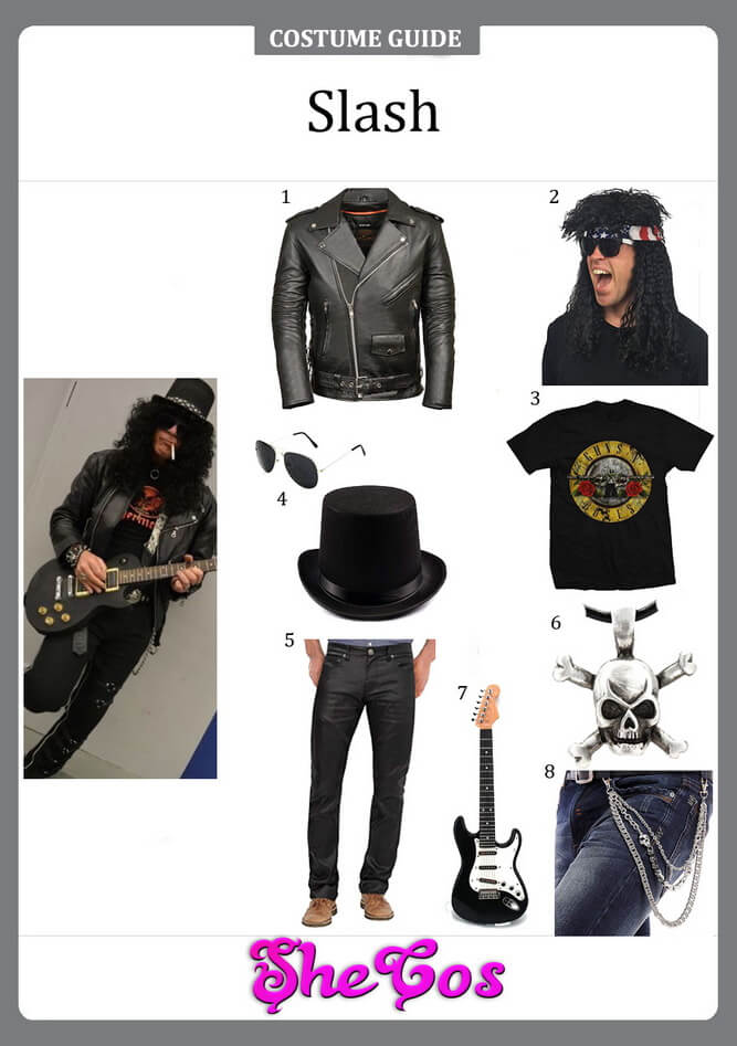 The Detailed Guide To Slash Costume of Guns N' Roses | SheCos